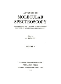 صورة الغلاف: Advances in Molecular Spectroscopy 9781483213309