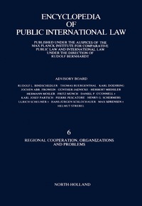 Cover image: Regional Cooperation, Organizations and Problems 9780444862372