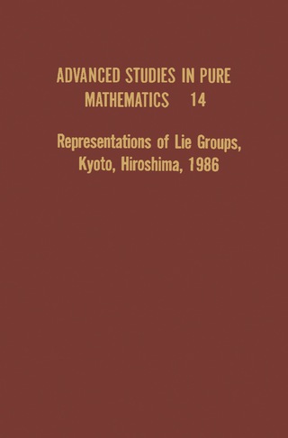 صورة الغلاف: Representations of Lie Groups, Kyoto, Hiroshima, 1986 9780125251006