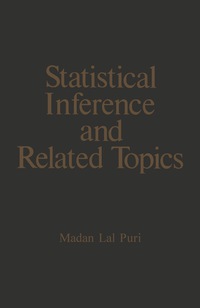 Cover image: Statistical Inference and Related Topics 9780125680028