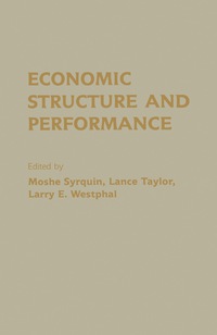 Cover image: Economic Structure and Performance 9780126800609