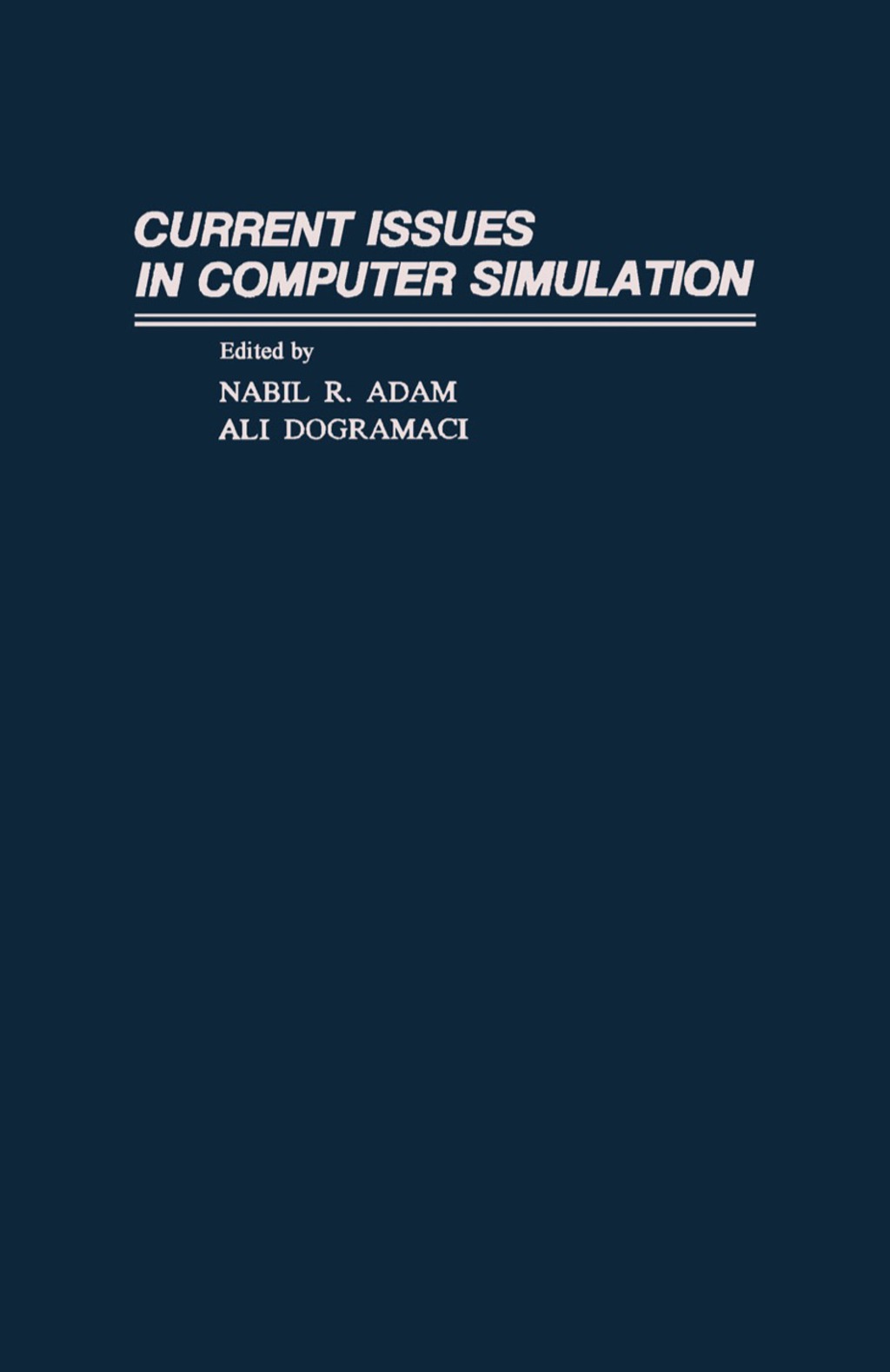 Current Issues in Computer Simulation (eBook)