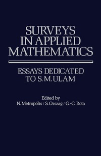 Titelbild: Surveys in Applied Mathematics 9780124921504