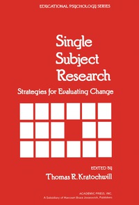 Titelbild: Single Subject Research 9780124258501