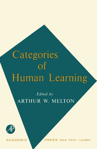 Immagine di copertina: Categories of Human Learning 9781483231457