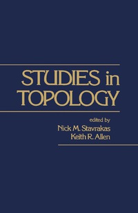 表紙画像: Studies in Topology 9780126634501