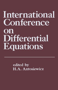 Cover image: International Conference on Differential Equations 9780120596508