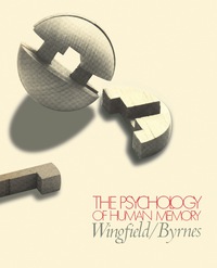 Cover image: The Psychology of Human Memory 9780127596501
