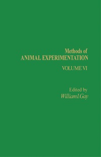 Cover image: Methods of Animal Experimentation 9780122780066