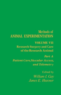 صورة الغلاف: Research Surgery and Care of the Research Animal 9780122780073