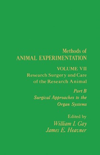 Cover image: Research Surgery and Care of the Research Animal 9780122780080