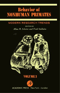 Cover image: Behavior of Nonhuman Primates 9780126291032