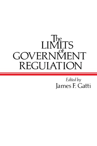 Omslagafbeelding: The Limits of Government Regulation 9780122776229