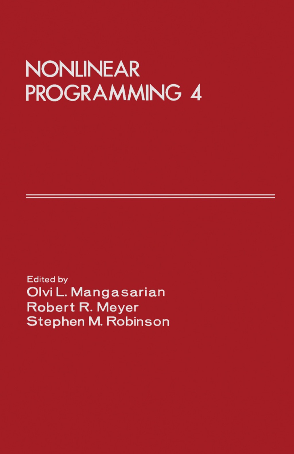 Nonlinear Programming 4 (eBook)