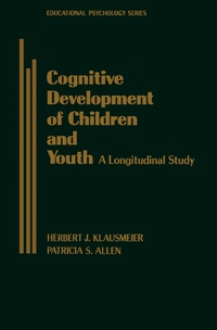 صورة الغلاف: Cognitive Development of Children and Youth 9780124113558