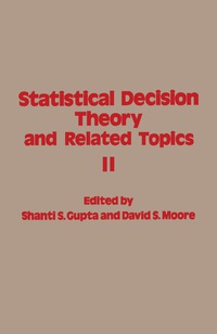 Cover image: Statistical Decision Theory and Related Topics 9780123075604