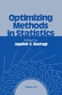 Imagen de portada: Optimizing Methods in Statistics 9780126045505