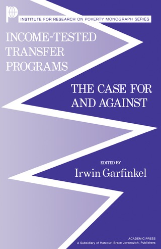 صورة الغلاف: Income-Tested Transfer Programs 9780122758805