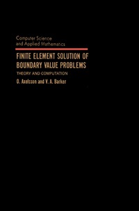 Immagine di copertina: Finite Element Solution of Boundary Value Problems 9780120687800