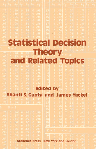 表紙画像: Statistical Decision Theory and Related Topics 9780123075505