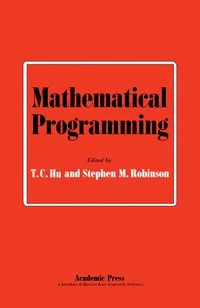 Omslagafbeelding: Mathematical Programming 9780123583505