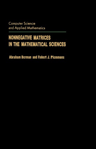 Cover image: Nonnegative Matrices in the Mathematical Sciences 9780120922505