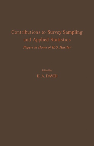 Cover image: Contributions to Survey Sampling and Applied Statistics 9780122047503