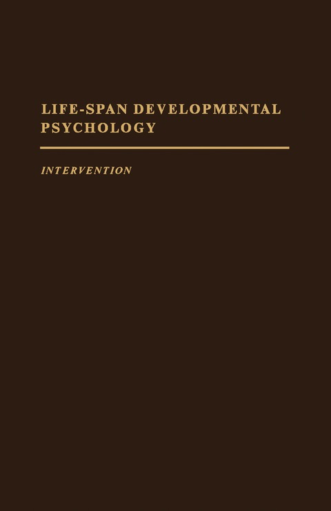 Life-Span Developmental Psychology: Intervention - FULL INSTANT DOWNLOAD | PDF DOCX EPUB
