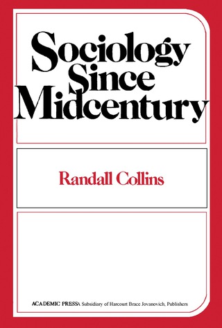 Cover image: Sociology Since Midcentury 9780121813406