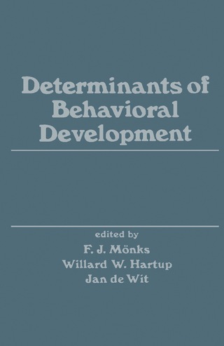 Imagen de portada: Determinants of Behavioral Development 9780125047500
