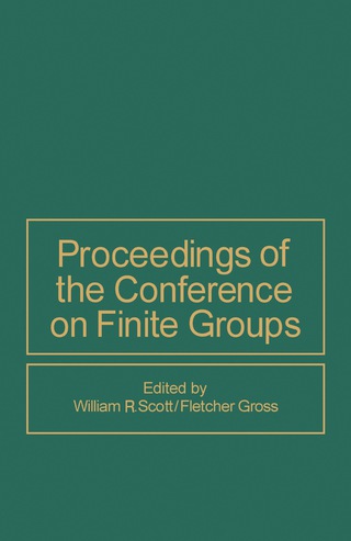 Cover image: Proceedings of the Conference on Finite Groups 9780126336504