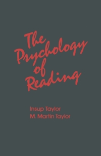 Imagen de portada: The Psychology of Reading 9780126840803
