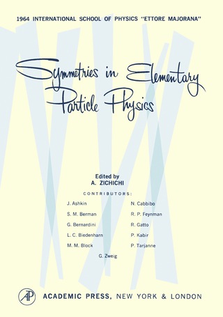 Cover image: Symmetries in Elementary Particle Physics 9781483256481