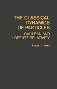 Titelbild: The Classical Dynamics of Particles 9780124692503