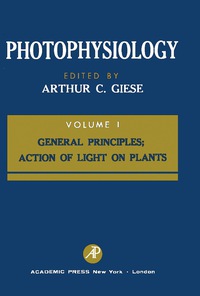 Omslagafbeelding: Photophysiology 9781483227986