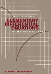 Cover image: Elementary Differential Equations with Linear Algebra 3rd edition 9780125739450
