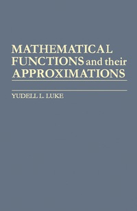 Cover image: Mathematical Functions and Their Approximations 9780124599505