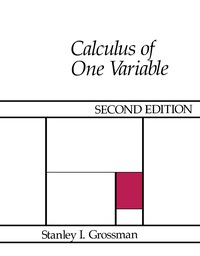 Cover image: Calculus of One Variable 2nd edition 9780123043900