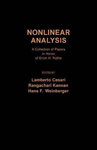 Cover image: Nonlinear Analysis 9780121655501