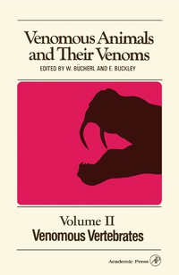 Imagen de portada: Venomous Animals and Their Venoms 9780121389024