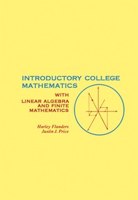 Titelbild: Introductory College Mathematics 9780122596605