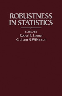 Cover image: Robustness in Statistics 9780124381506