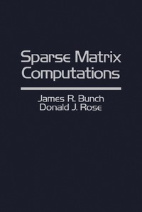 Titelbild: Sparse Matrix Computations 9780121410506