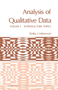 Titelbild: Analysis of Qualitative Data 9780123125019