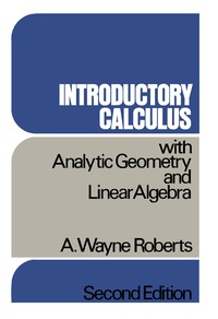 Cover image: Introductory Calculus 2nd edition 9780125897563
