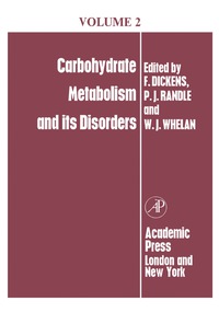 Cover image: Carbohydrate Metabolism 9781483227542