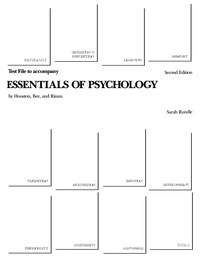 表紙画像: Test File to Accompany Essentials of Psychology 2nd edition 9780123568779
