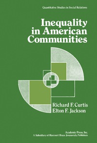 表紙画像: Inequality in American Communities 9780122002502