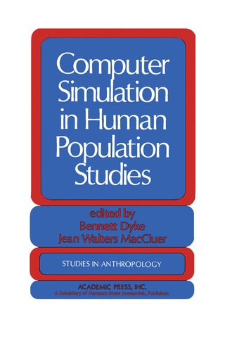 Cover image: Computer Simulation in Human Population Studies 9780127851853