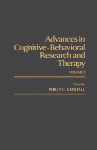 صورة الغلاف: Advances in Cognitive—Behavioral Research and Therapy 9780120106059